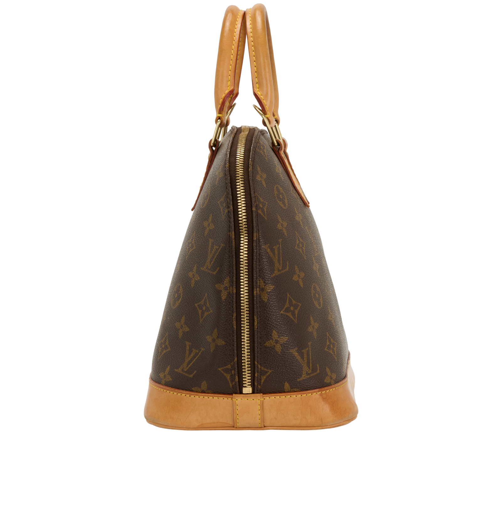 Vintage Alma PM, &pound;450, Handbags, Brown, Canvas, Bottom view